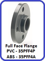 Flanges FF  Full Faced PVC 35PFF4P & ABS 35PFF4A