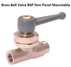 Brass Ball Valve Panel Mounted